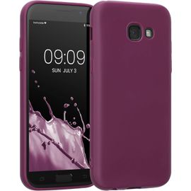 SJZG-Housse Compatible Avec Samsung Galaxy A5 (2017) Coque - Housse De Téléphone Protection Souple En Silicone - Bordeaux Violet