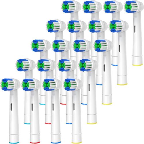 Hamiltion-Brossettes Compatible Avec Brossette Oral-B Brosse A Dent Electrique, 20 Tete Brosse A Dent Pour Oral B Modèles Vitality Pro 3