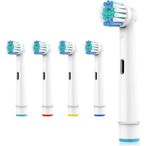 Lot 4 Tête Brossette De Rechange À Dent Electrique Compatible Avec Oral B Braun-Recharge Brosse À Dent Electrique-Embout Brosse À Dent Compatible Avec Oral B Sensitive.