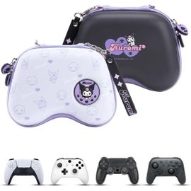 Lkljij-Kuromi Étui De Protection Pour Manette De Ps4, Ps5, Ns Pro, Xbox Avec Poche Intérieure Pour Câbles De Données Et Accessoires, Violet, Étui De Protection Universel Pour Manette