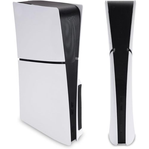 Filet Protection pour ps5 Slim,Filtre Anti-Poussière avec Bouchon Silicone pour ps5 Slim Digital & Disc Console Accessoires-Noir