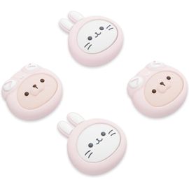 Capuchons pour ps5 Manette Cover Joystick pour ps4,pour Xbox Series X S,Thumb Grip Caps pour Xbox One,Protection de Stick Analogique pour Switch Pro Controller,Rose-Chaton & Chiot