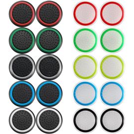 Lkljij-20 Pièces Joystick Protection Ps4 Stick, Capuchon Joystick, Ps5 Thumb-Stick Capuchons Grip Aim Assist, Capuchons De Pouce, Attaches De Manette De Contrôleur, Pour Ps4 Ps5