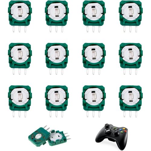 Lot De 12 Capteur Compatible Avec Joystick Ps5,Potentiomètres De Remplacement Pour Manette Ps5,Potentiomètre Analogique 2,3 K¿,Pièces De Réparation Pour Contrôleur,Facile À Installer