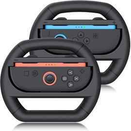 KAL-Volant Compatible Avec Nintendo Switch 2 Joycon, Volant De Course Pour Les Contrôleurs Switch 2, Contrôleur De Roue Switch 2 Joycon Abs, Volant De Jeu De Course Switch 2 Accessoires, Noir