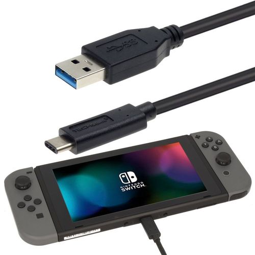 Gjfty-Câble Chargeur Usb Extra Long 2 Mètres Pour Nintendo Switch Oled, Switch/Switch Lite, Samsung S21 Fe, S22 Ultra/Plus, S10/Note 10 Lite, A21s, A22 A53 A72 5g, S21, S20 S9 Note 20, Huawei P40