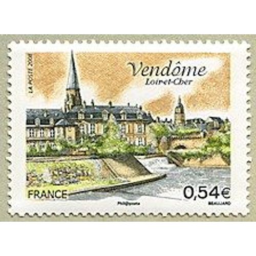 France 2008, Très Beau Timbre Neuf** Luxe Yvert 4143, Vue De Vendôme - Loir Et Cher, Église De La Trinité.
