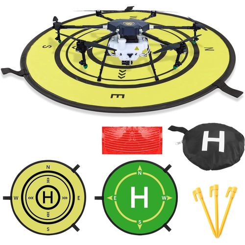 Asfasfq-Yaodhaod Drone Landing Pad, 54cm Landing Pad Drone Portable Lumineux Étanche Pliable Accessoire Pour Dji Air 2s / Mavic Mini 2 / Mavic Air 2 / Mavic Pro/Zoom/Fimi X8se / Dji Fpv Drone-Yaodhaod