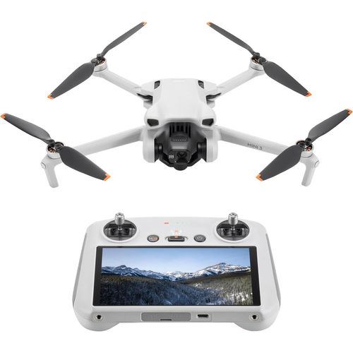 Asfasfq-Dji Mini 3 (Dji Rc) ¿ Mini Drone Caméra Léger Avec Nacelle Mécanique À 3 Axes, Vidéo 4k Hdr, Temps De Vol De 38 Minutes, Transmission Vidéo Jusqu¿À 10 Km, Prise De Vue Verticale, Retour Intég-Dji