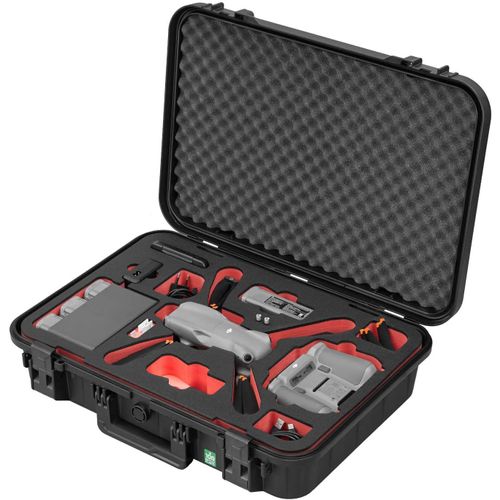 Mallette Pour Drone Ready To Fly Pour Dji Air 3s Fly More Combo,Télécommande Standard Ou Dji Rc 2,Chargement De La Batterie Dans L'insert,Étui De Protection Eco Étanche - Made In Germany