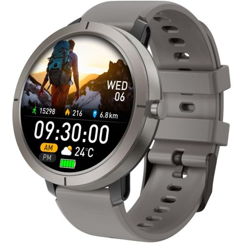 Smartwatch Avec Gps Intégré, Étanche À 50m, Appel Bluetooth, Montre Sport D'extérieur Pour Hommes Et Femmes, 170 Modes D'entraînement, Amoled 1,32"", Fréquence Cardiaque Sommeil Spo2 (Argenté[Z91]