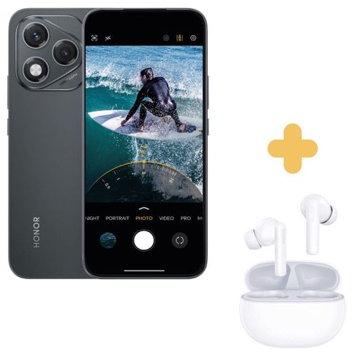 PACK SMARTPHONE HONOR 400 LITE 6,7 5G DOUBLE NANO SIM 256 GO VELVET BLACK + CHOICE EARBUDS X7I