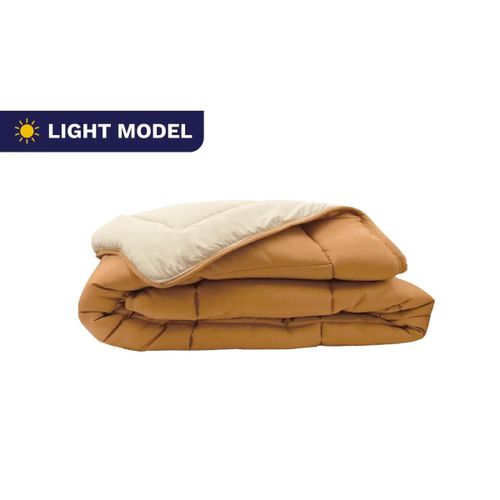 Zelesta Easybed Light - Bronze Brun & Lin - 240x220cm - Couette Sans Housse Lavable