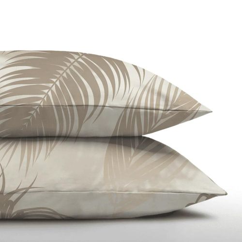Zelesta Royalbed Taies D'oreiller - Set De 2 - Feuilles De Palmier - 80x80
