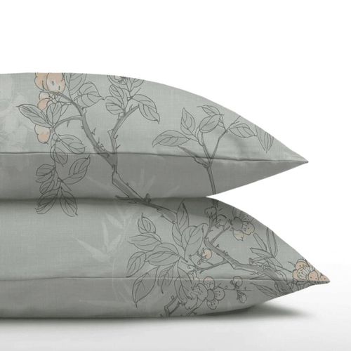 Zelesta Royalbed Taies D'oreiller - Set De 2 - Forêt Aqua - 60x70