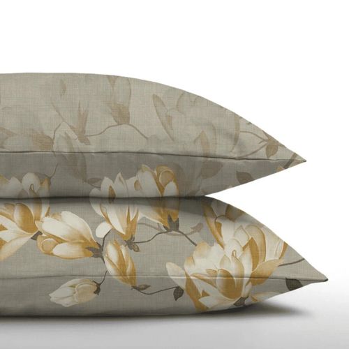 Zelesta Royalbed Taies D'oreiller - Set De 2 - Fleur Blanche - 80x80