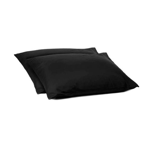 Zelesta Wonderbed Taies D'oreiller - Set De 2 - Noir - 60x70