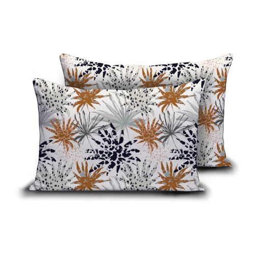 Zelesta Wonderbed Taies D'oreiller - Set De 2 - Jungle Orange - 80x80