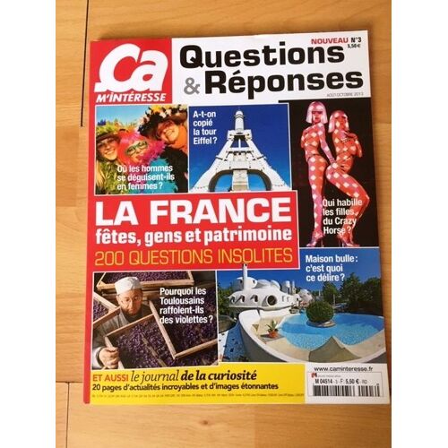Ça M'interesse - Questions & Réponses N°3 - Août-Octobre 2013