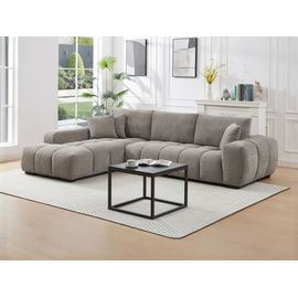 Canapé D'angle 5 Places Gris