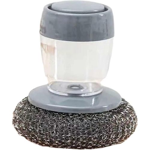 Brosse de nettoyage pressurisée multifonctionnelle,brosse à vaisselle en palmier,distributeur de savon liquide