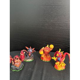 Lot 4 Figurines Skylanders Spyro's Adventure - Spyro, Sunburn, Eruptor, Drill Sergeant
