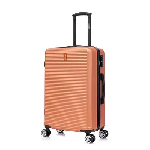 Celims France FRANCE - Valise Moyenne Taille 65cm | Valise Week-End | ABS | Corail