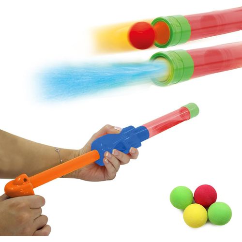 Ayu-460312 - Mc Fizz Fizzy Balls Orange ¿ Pistolet À Eau 2 En 1 Avec Balles Souples, Pulvériser L`Eau/Tirer Des Balles, Système De Pompe