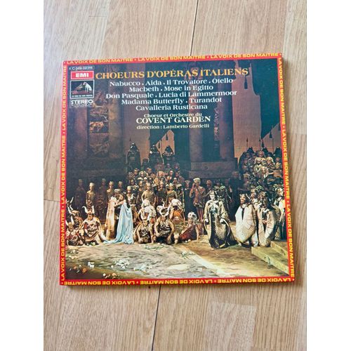 Ch?urs D’Opéras Italiens- Choeur Et Orchestre Du Coven Garden Direction : Lamberto Gardelli -Emi Vinyl 