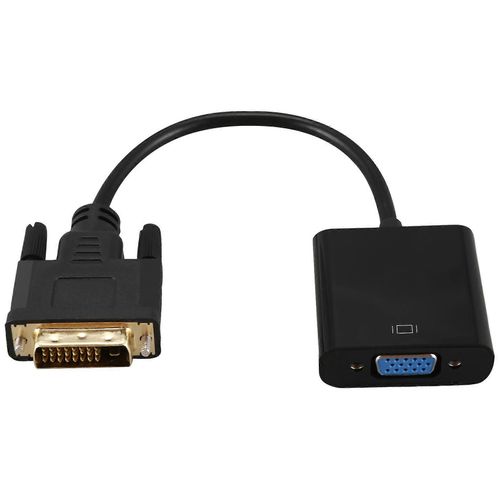 Câble adaptateur DVI vers VGA 1080P Câble DVI-D vers VGA 24+1 25 broches DVI mâle vers 15 broches VGA femelle Video Co