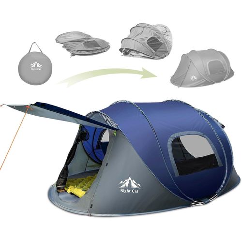 Letnerny-Tente Pop Up Pour 2 4 Personnes Tente De Camping Instantanée Installation Facile Imperméable Jardin Parc