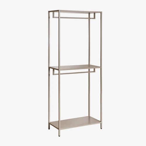 Armoire Ouverte En Acier Janine Moka Brown