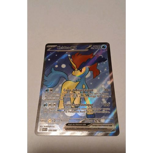 Keldeo Ex - 159/086 - Full Art - Ev10.5 Flamme Blanche