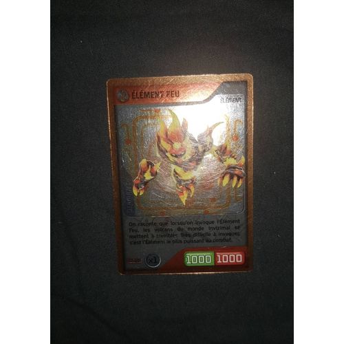 Carte Panini Invizimals Élément Feu