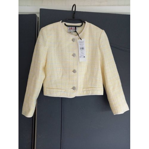 Magnifique Veste En Tweed Morgan Taille 36 Neuve Avec Étiquette