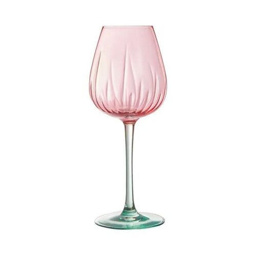 4 Verres À Pied Colorés 47cl Spring - Cristal D'arques