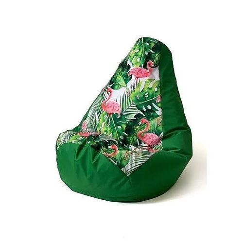 Go Gift Sac Sako Pouf Imprimé Poire Vert-Flamme L 105 X 80 Cm - 5905359299981