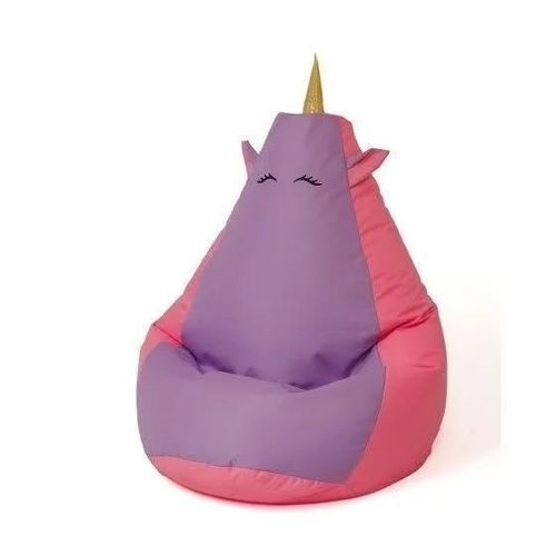 Go Gift Sako Sac Pouf Licorne Rose-Violet Xxl 140 X 100 Cm - 5905359298373