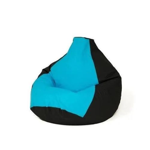 Pouf - Go Gift - Sako - Noir Et Bleu - Xxl 140 X 100 Cm - 1 Place - Contemporain