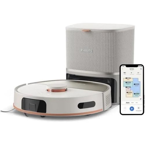 Aspirateur Robot Laveur - PHILIPS XU5100/20 - 10000 Pa - Auto-vidange - Navigation Laser