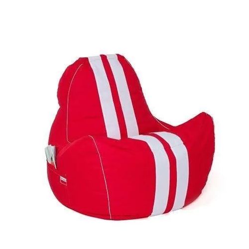 Go Gift Ferrari Rouge-Blanc Xxl 140 X 100 Cm Sac Sako Pouf - 5905359294351