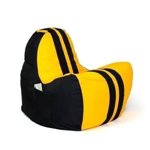 Pouffe - Go Gift - Ferrari - Noir-Jaune - Xxl 140 X 100 Cm - 1 Place - Design Contemporain