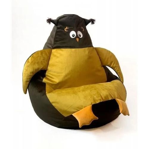Go Gift Sako Sac Pouf Sowa Brun-Or Xl 130 X 90 Cm - 5905359294528