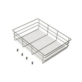 Panier En Fils D'acier Pour Dressing Quartz - Finition Titane - Module 700 Mm Emuca