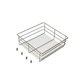 Panier En Fils D'acier Pour Dressing Quartz - Finition Titane - Module 600 Mm Emuca
