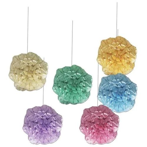 P'tit Clown Re22650 - Lot De 6 Boules Pompon À Suspendre Multicolore
