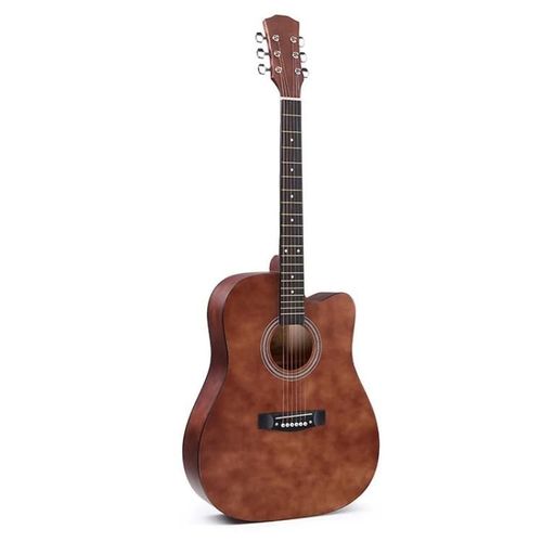 Guitare Acoustique 41 Pouces-Entraînement Débutant,Marron-