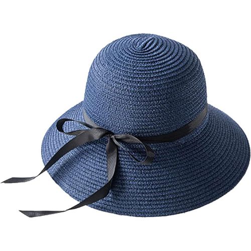 Kal-Femme Casquettes Visières Chapeaux De Soleil Upf 50+ Chapeau De Paille À Bord Large