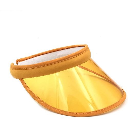 Kal-Visière Transparente En Plastique Coloré - Protection Uv - Pour Femme - Chapeau D'été - Visière De Golf