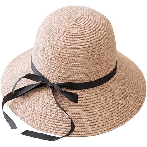 Kal-Femme Casquettes Visières Chapeaux De Soleil Upf 50+ Chapeau De Paille À Bord Large